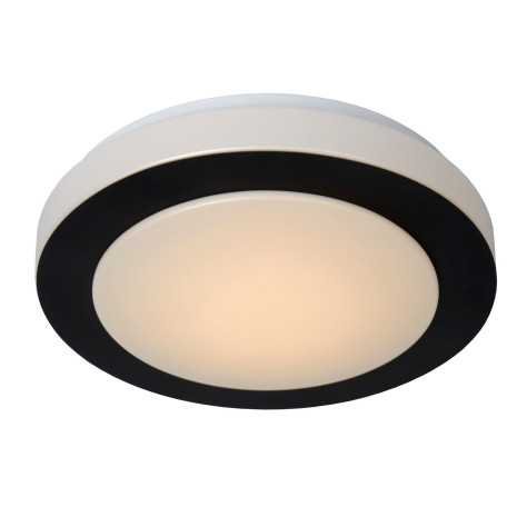 DIMY - Plafonnier Salle de bains - Ø 28,6 cm - LED Dim. - 1x12W 3000K - IP21 - 3 StepDim - Noir