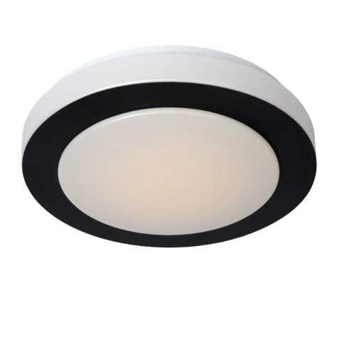 DIMY - Plafonnier Salle de bains - Ø 28,6 cm - LED Dim. - 1x12W 3000K - IP21 - 3 StepDim - Noir