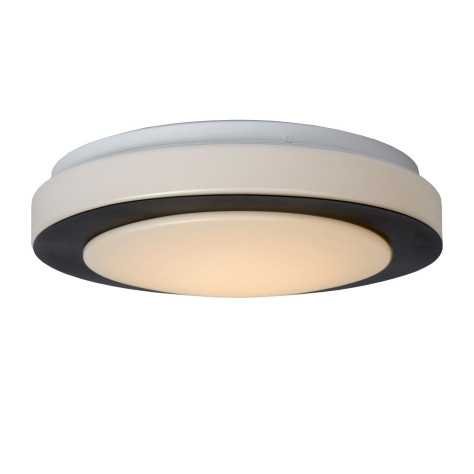 DIMY - Plafonnier Salle de bains - Ø 28,6 cm - LED Dim. - 1x12W 3000K - IP21 - 3 StepDim - Noir
