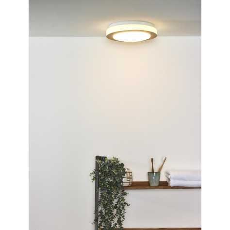 DIMY - Plafonnier Salle de bains - Ø 28,6 cm - LED Dim. - 1x12W 3000K - IP21 - 3 StepDim - Naturel