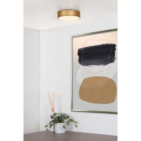 UNAR - Plafonnier - Ø 20 cm - LED Dim. - 1x12W 2700K - 3 StepDim - Or Mat / Laiton