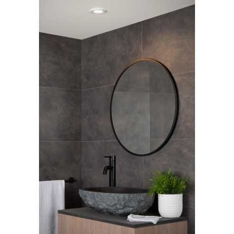 ZIVA - Spot encastrable Salle de bains - Ø 8,5 cm - 1xGU10 - IP44 - Blanc