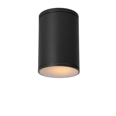 TUBIX - Spot plafond Intérieur/Extérieur - Ø 10,8 cm - 1xE27 - IP54 - Anthracite