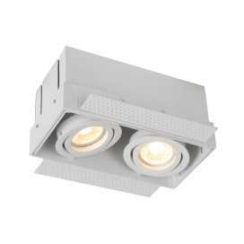 TRIMLESS - Spot encastrable - 2xGU10 - Blanc