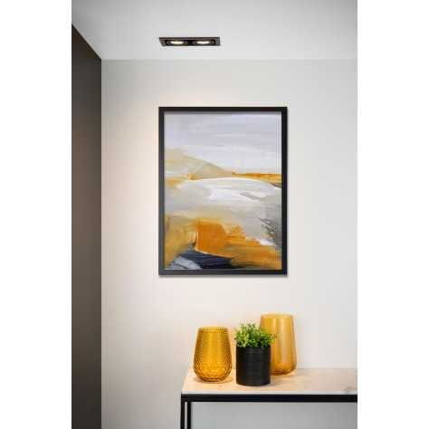 CHIMNEY - Spot encastrable - 2xGU10 - Noir