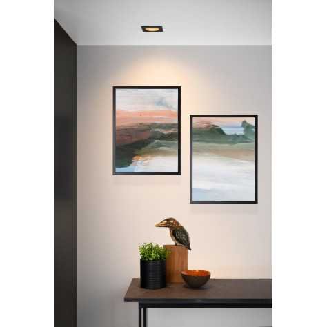 EMBED - Spot encastrable - 1xGU10 - Noir