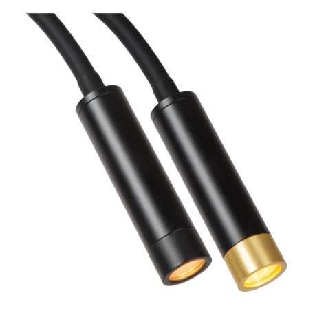 ALEC - Spot mural / Applique mural - LED - G9 - 1x3W 2700K - Abat-jour interchangeables inclus - Noir