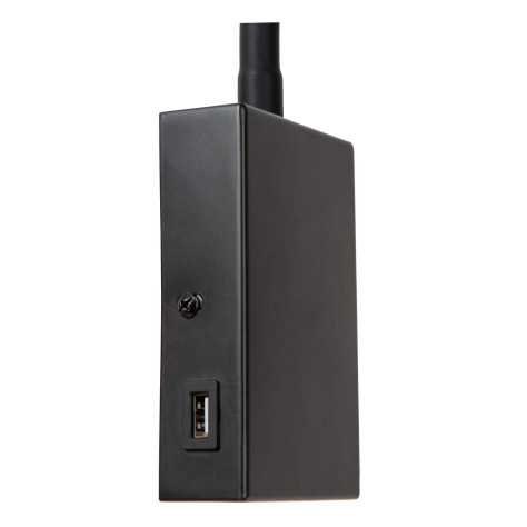 ALEC - Spot mural / Applique mural - LED - G9 - 1x3W 2700K - Abat-jour interchangeables inclus - Noir