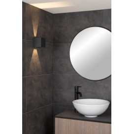 AXI - Spot mural / Applique mural Salle de bains - LED - 2x7W 2700K - IP54 - Angle du faisceau réglable - Noir 2