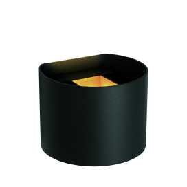 AXI - Spot mural / Applique mural Salle de bains - LED - 2x7W 2700K - IP54 - Angle du faisceau réglable - Noir