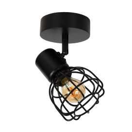 FILOX - Spot plafond - Ø 10 cm - 1xE14 - Noir 2