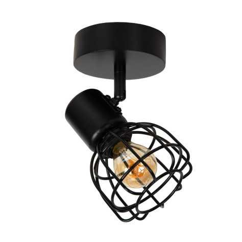 FILOX - Spot plafond - Ø 10 cm - 1xE14 - Noir