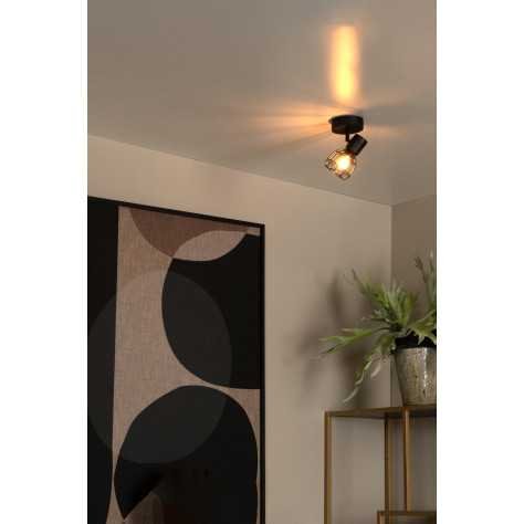 FILOX - Spot plafond - Ø 10 cm - 1xE14 - Noir