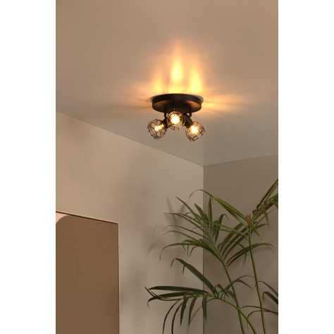 FILOX - Spot plafond - 2xE14 - Noir