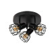 FILOX - Spot plafond - Ø 25 cm - 3xE14 - Noir