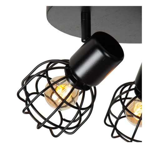 FILOX - Spot plafond - Ø 25 cm - 3xE14 - Noir