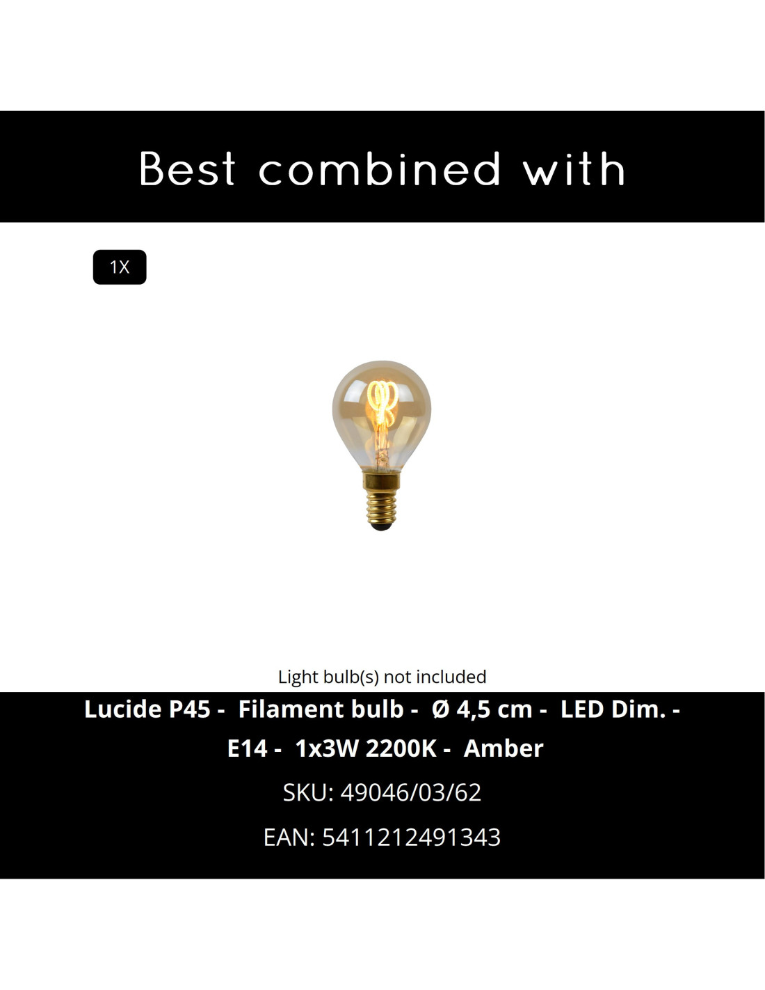 FILOX - Spot plafond - Ø 25 cm - 3xE14 - Noir