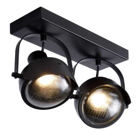 CICLETA - Spot plafond - 2xGU10 - Noir