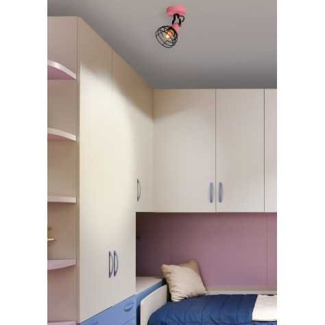 POLA - Spot plafond Chambres d'enfant - 1xE27 - Rose