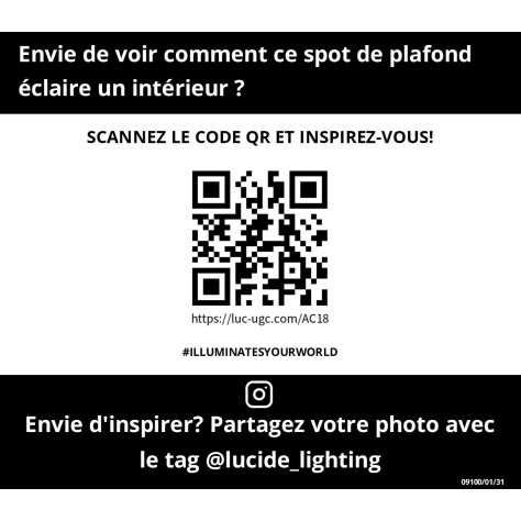 BODI - Spot plafond - Ø 8 cm - 1xGU10 - Blanc