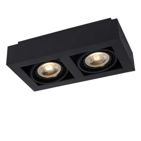 ZEFIX - Spot plafond - LED Dim to warm - GU10 (ES111) - 2x12W 2200K/3000K - Noir