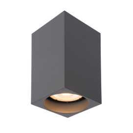 DELTO - Spot plafond - LED Dim to warm - GU10 - 1x5W 2200K/3000K - Gris
