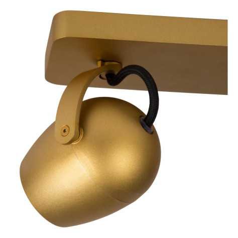 PRESTON - Spot plafond - LED Dim to warm - GU10 - 2x5W 2200K/3000K - Or Mat / Laiton