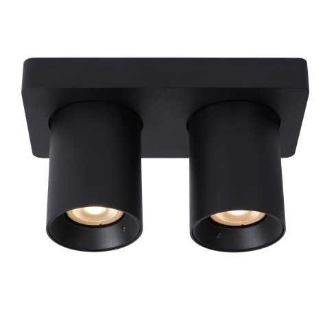 NIGEL - Spot plafond - LED Dim to warm - GU10 - 2x5W 2200K/3000K - Noir