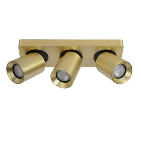 NIGEL - Spot plafond - LED Dim to warm - GU10 - 3x5W 2200K/3000K - Or Mat / Laiton