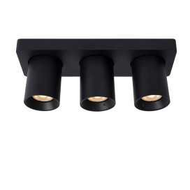 NIGEL - Spot plafond - LED Dim to warm - GU10 - 3x5W 2200K/3000K - Noir