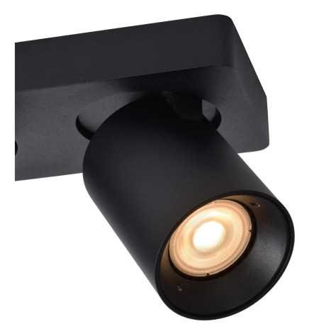 NIGEL - Spot plafond - LED Dim to warm - GU10 - 3x5W 2200K/3000K - Noir