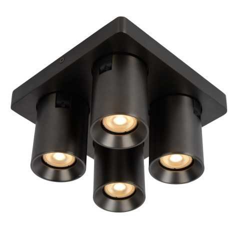 NIGEL - Spot plafond - LED Dim to warm - GU10 - 4x5W 2200K/3000K - Anthracite