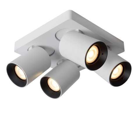 NIGEL - Spot plafond - LED Dim to warm - GU10 - 4x5W 2200K/3000K - Blanc