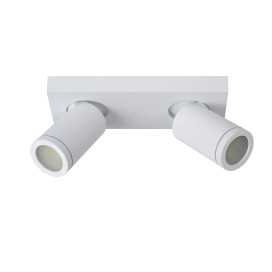 TAYLOR - Spot plafond Salle de bains - LED Dim to warm - GU10 - 2x5W 2200K/3000K - IP44 - Blanc 2