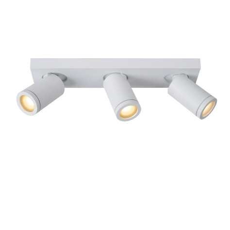 TAYLOR - Spot plafond Salle de bains - LED Dim to warm - GU10 - 3x5W 2200K/3000K - IP44 - Blanc