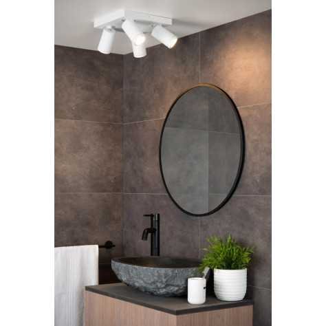TAYLOR - Spot plafond Salle de bains - LED Dim to warm - GU10 - 4x5W 2200K/3000K - IP44 - Blanc