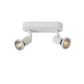 JASTER-LED - Spot plafond - LED - GU10 - 2x5W 2700K - Blanc