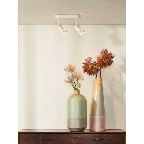 JASTER-LED - Spot plafond - LED - GU10 - 2x5W 2700K - Blanc