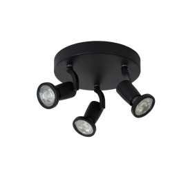 JASTER-LED - Spot plafond - Ø 20 cm - LED - GU10 - 3x5W 2700K - Noir 2
