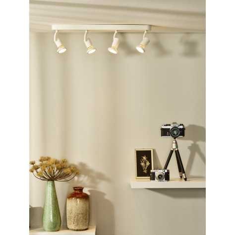 JASTER-LED - Spot plafond - LED - GU10 - 4x5W 2700K - Blanc