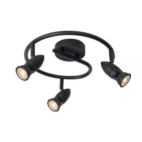 CARO - Spot plafond - Ø 31 cm - 3xGU10 - Noir