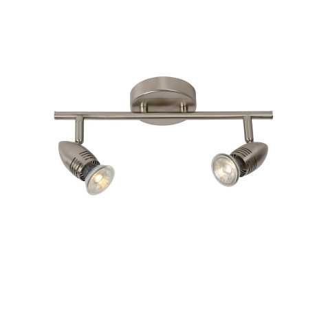 CARO-LED - Spot plafond - LED - GU10 - 2x5W 2700K - Chrome Dépoli