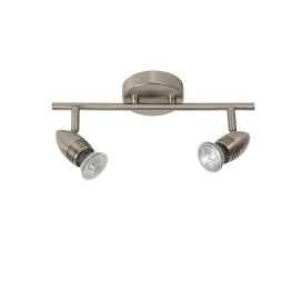 CARO-LED - Spot plafond - LED - GU10 - 2x5W 2700K - Chrome Dépoli 2