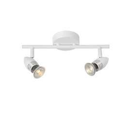 CARO-LED - Spot plafond - LED - GU10 - 2x5W 2700K - Blanc
