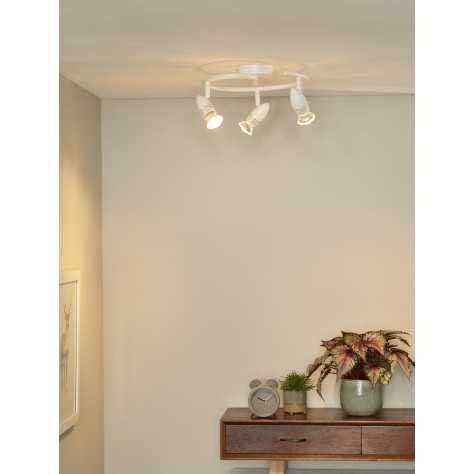 CARO-LED - Spot plafond - Ø 31 cm - LED - GU10 - 3x5W 2700K - Blanc