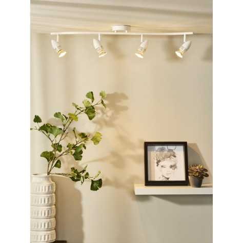 CARO-LED - Spot plafond - LED - GU10 - 4x5W 2700K - Blanc