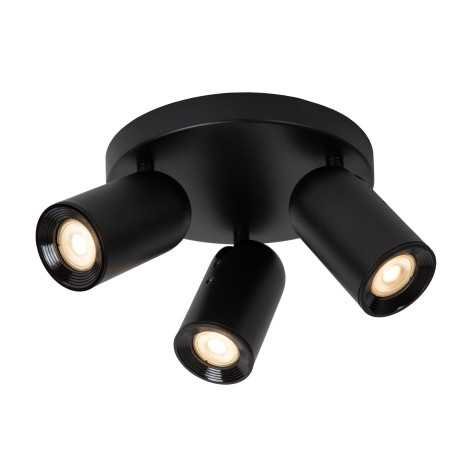 PUNCH - Spot plafond - Ø 21 cm - 3xGU10 - Noir
