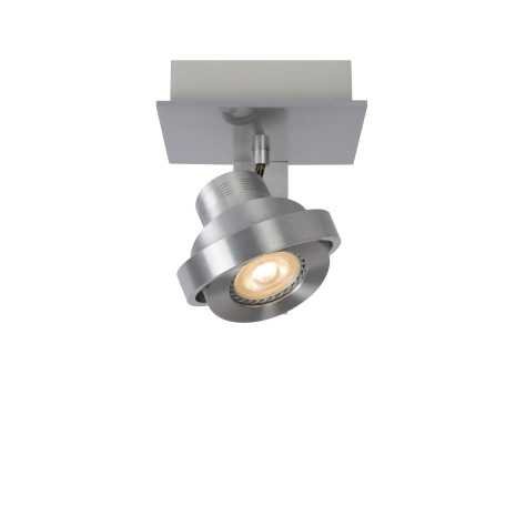 LANDA - Spot plafond - LED Dim to warm - GU10 - 1x5W 2200K/3000K - Chrome Dépoli