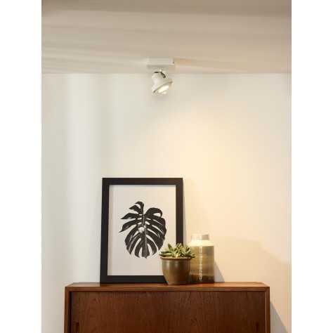 LANDA - Spot plafond - LED Dim to warm - GU10 - 1x5W 2200K/3000K - Blanc