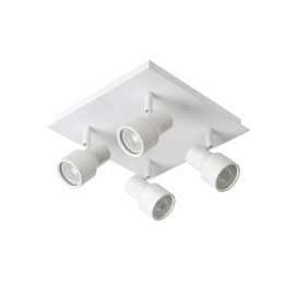 SIRENE-LED - Spot plafond Salle de bains - Ø 10 cm - LED Dim. - GU10 - 4x5W 3000K - IP44 - Blanc 2